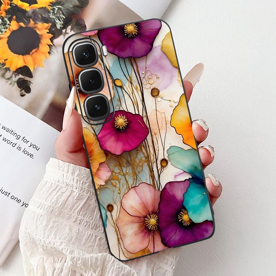 For Infinix Hot 60 Hot60i Case Cover lovely heart Pattern Soft Silicone Funda for infinix hot 60 Hot 60 i X6728 Shockproof Capa