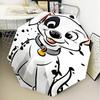 Dalmatian Paws Collar Umbrella 8-Frame for Travel, Camping, Casual Lightweight Portable Umbrella, Essential for Every Family Holidays Gift