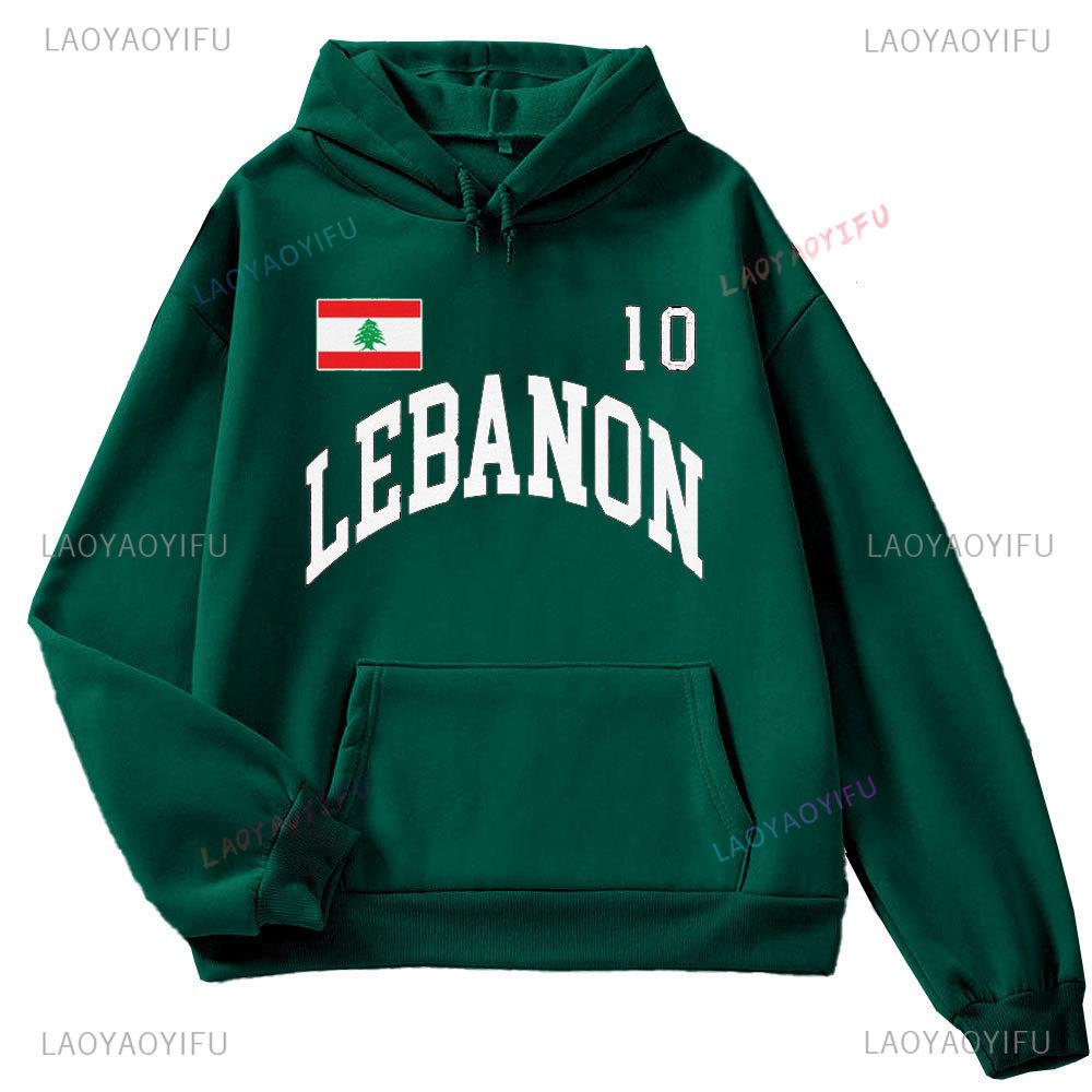 This Is Not My Dna Lebanon Flag Map Men's Long Sleeve Hoodie Autumn/Winter 2024 Lebanon Map Graphic Print Autumn Sweatshirt