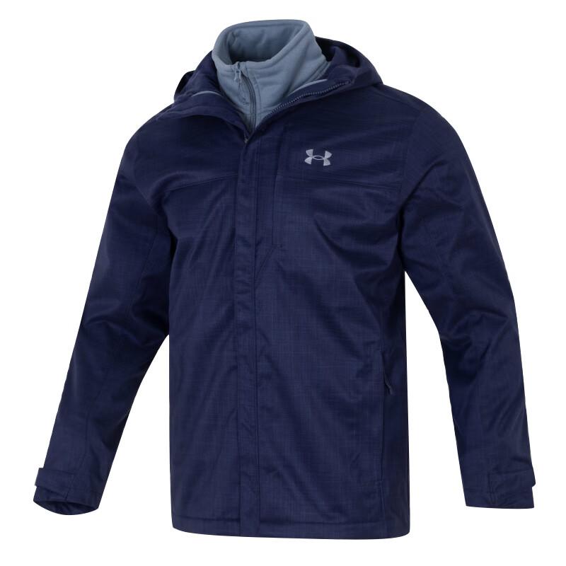 Under Armour Porter 3-in-1 Hooded Jacket Men Blue 1300663-411 2XL