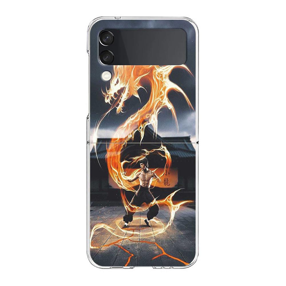 

Kung Fu Taekwondo Karate Hard PC Phone Case For Samsung Galaxy Z Flip 5 4 3 Transparent Cover For Galaxy Z Flip 6 Shockproof Bag Z Flip