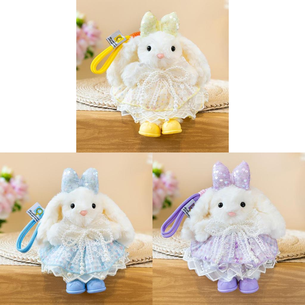 Soft Rabbit Keyring With Long Ears For Kids And Gift Giving