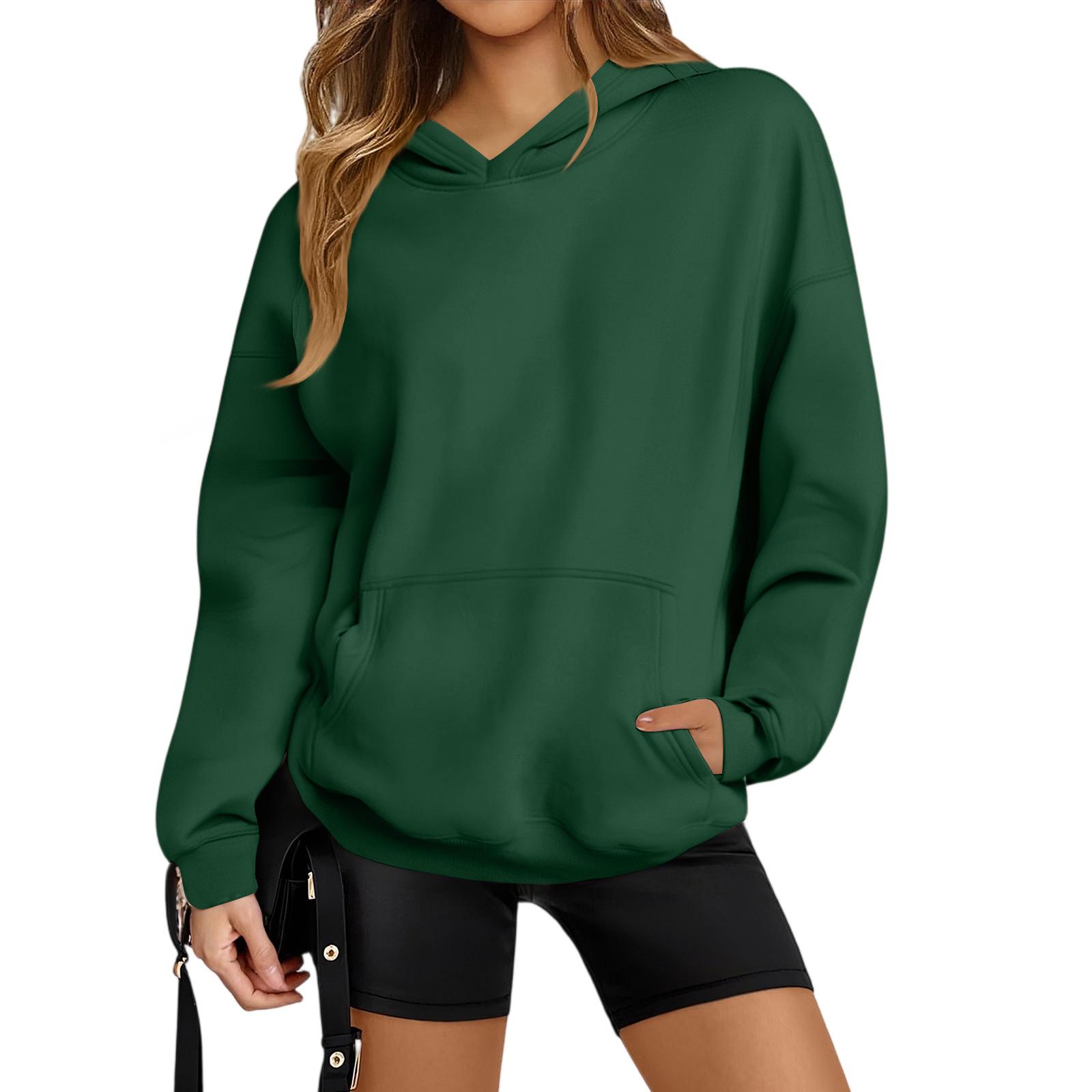 

Женский повседневный модный свободный спортивный пуловер с приспущенным плечом, толстовка с длинным рукавом S