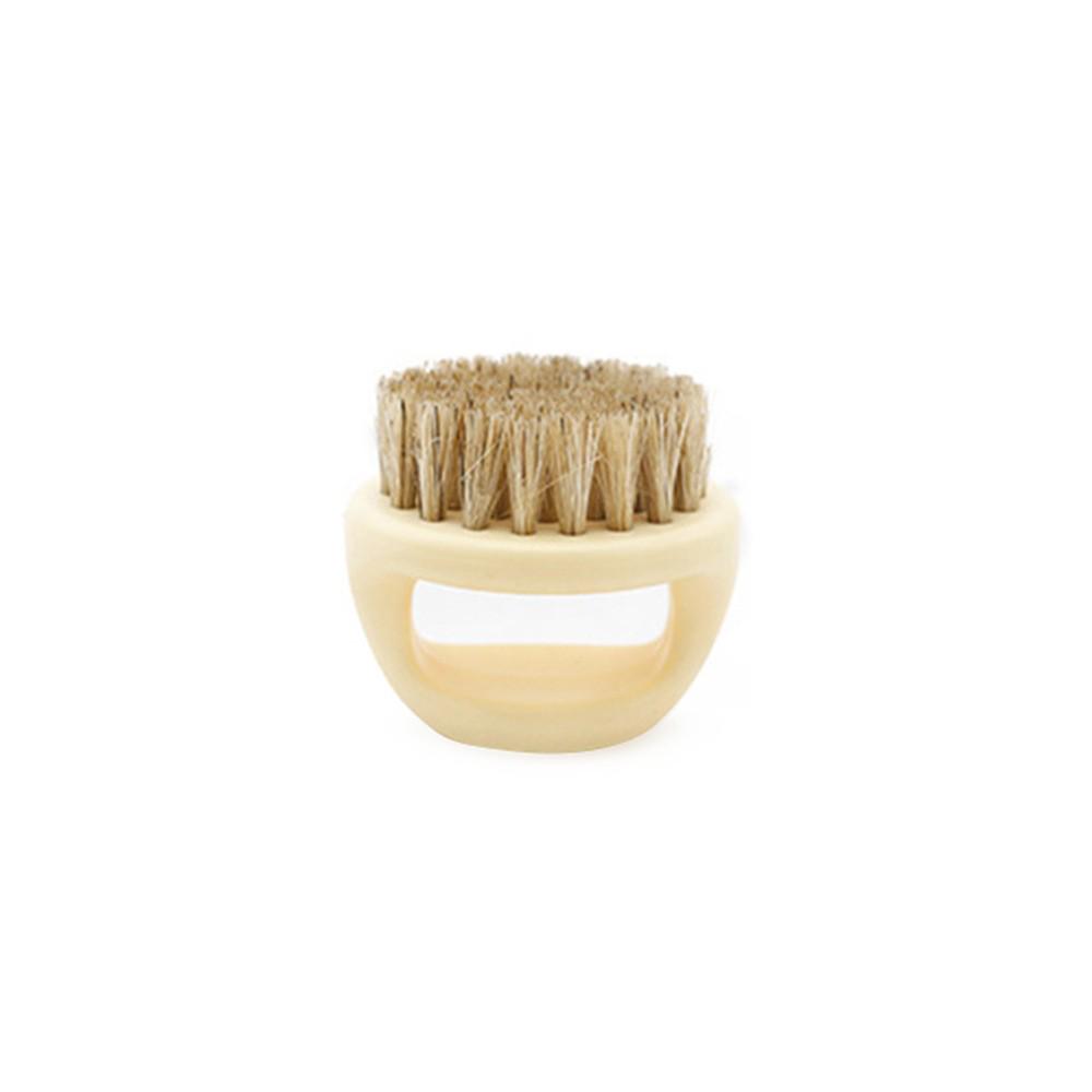 Men's Boar Bristle Beard Oil & Styling Brush for Sleek, Slicked-Back Designs