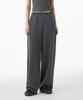 MUSINSA STANDARD WOMAN Pigment Wide Sweatpants [Charcoal Grey]