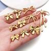 Stainless Steel Bow Pendant Charm for DIY Jewelry Bracelet/Necklace