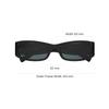Saint Laurent Wide Leg Design Acetate Rectangular Sunglasses Women sunglasses Black SLM152F-001