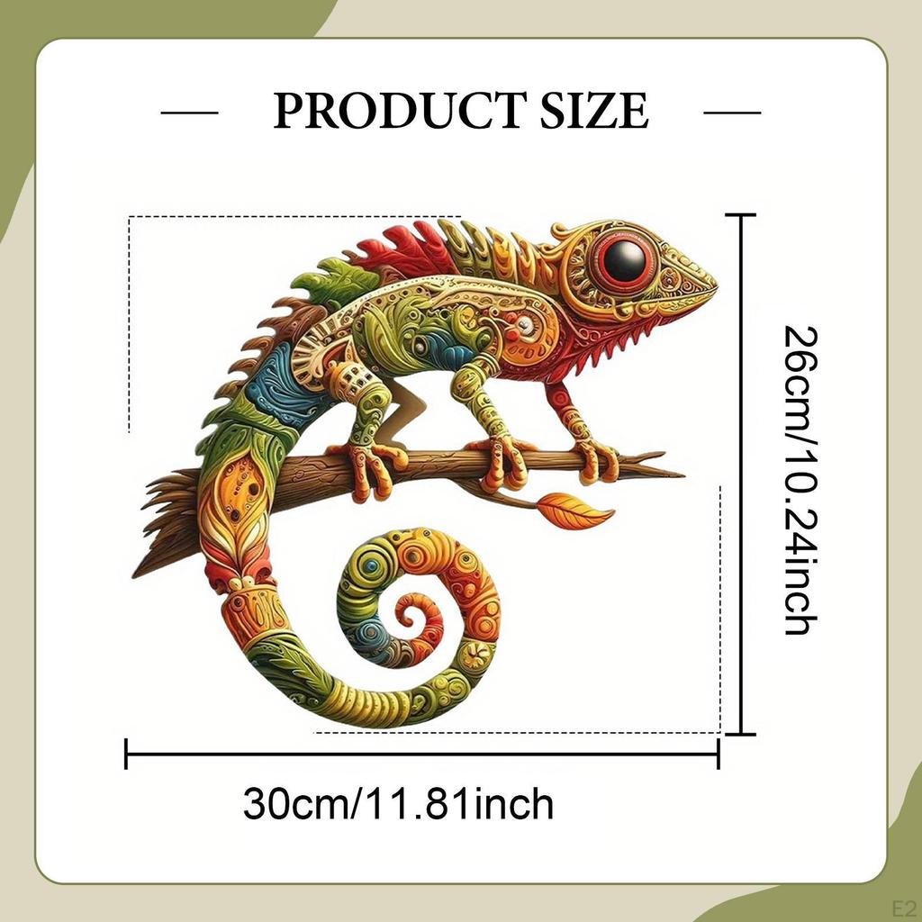 Metall Väggkonst Dekor Hängande Livslik Dekoration Utomhus Staket Ornament för