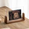 U Shape Desktop Picture Frame Wooden Photo Display Rack New Photo Holder  Wedding Use