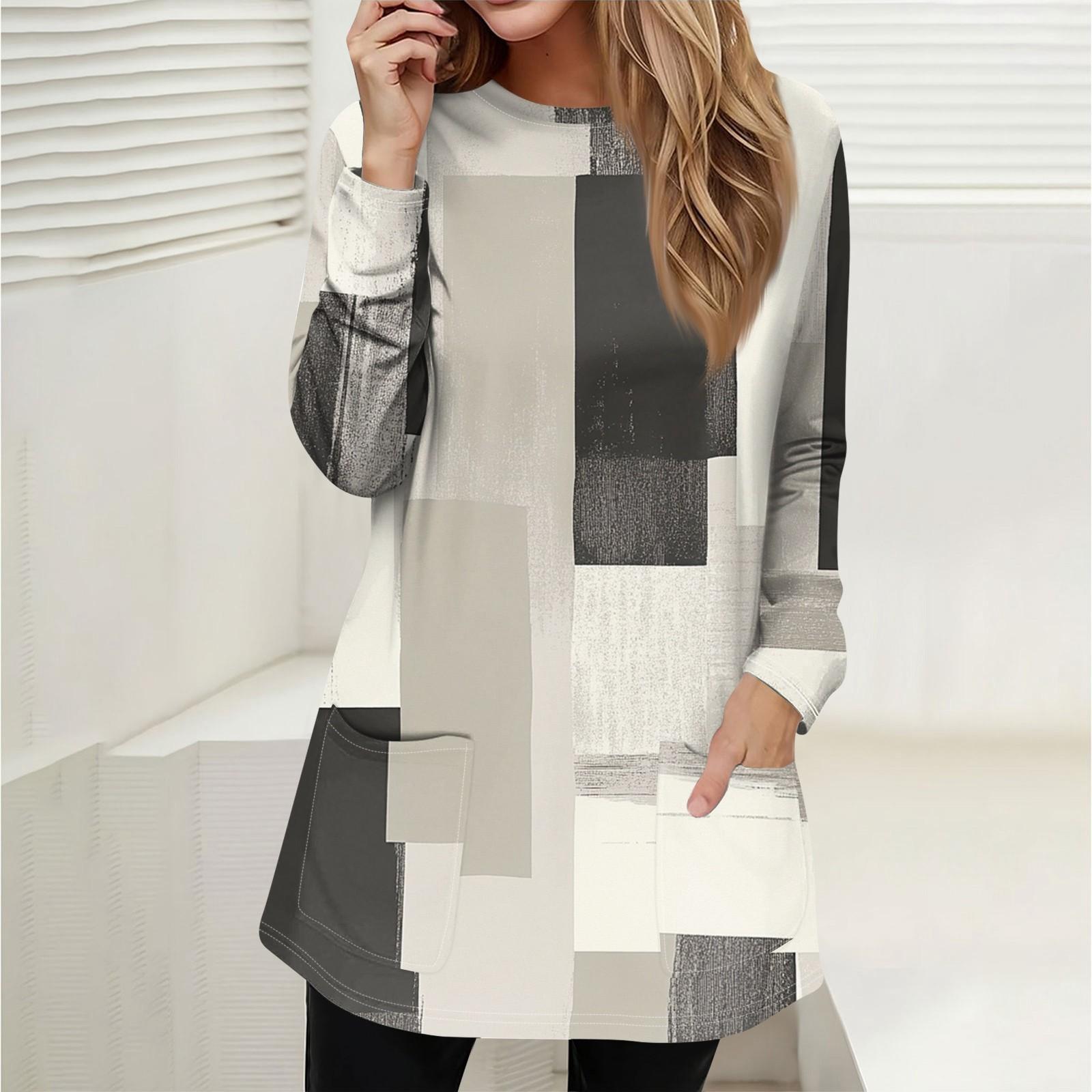 

Женская толстовка, пуловер, спортивная одежда, карман, принт, повседневный топ с круглым вырезом и длинными рукавами XXXL