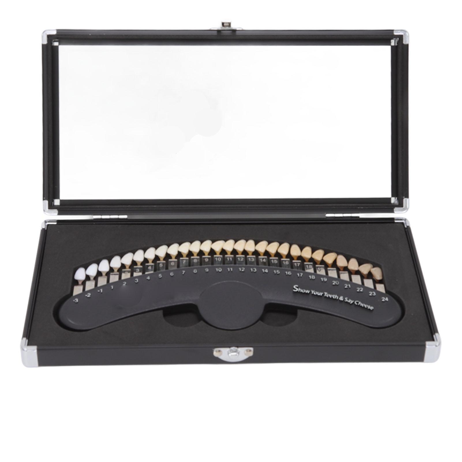 

Таблица оттенков отбеливания зубов 27 цветов Профессиональная коробка Контрастность зубов Таблица оттенков Цвет