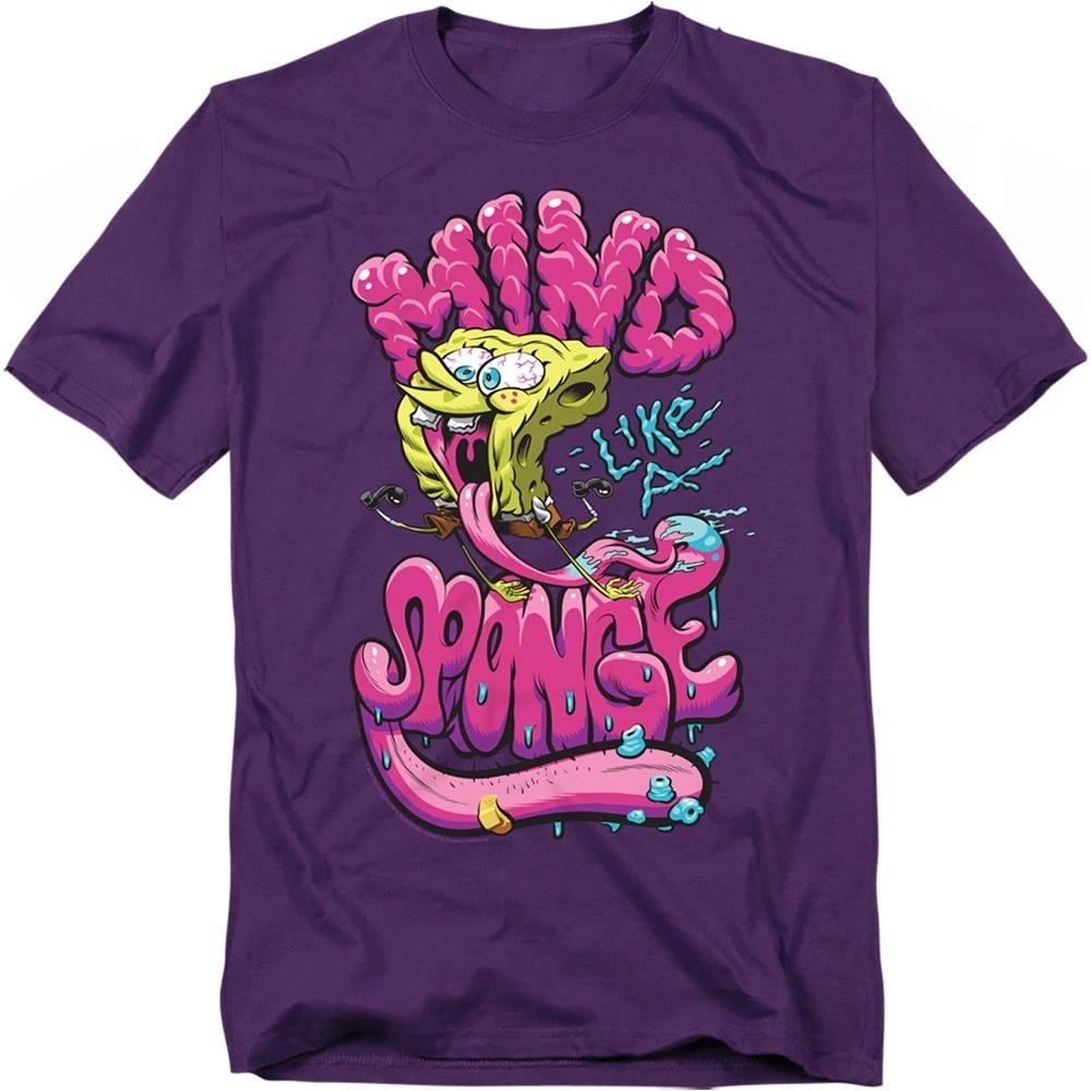 SPONGEBOB SQUAREPANTS MIND LIKE A SPONGE Licensed Adult Graphic Tee Shirt SM-4XL S