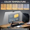 CANMEIJIA LED Desk Lamps for Home Office - Upgrade Dual Head Architect Task Lamp with Clamp & Adatper, 50 Lighting Modes Monitor Light Bar,