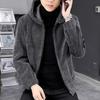 Men's Autumn Fashion Solid Color Casual Jacket - Warm, Long-Sleeved, Suitable for All Ages
