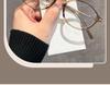 Damen Brille im Koreanischen Stil, Schildpatt-Optik, Oval, Blaulichtfilter - Rahmen für hohe Myopie, Modell 86016