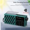 Mini Portable Solar Radio Bluetooth Wireless Speaker Rechargeable FM Receiver Support TF Card USB Play Outdoor Speakers