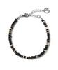Decoroso Unisex Minimal Mother-Of-Pearl Bead Bracelet [Black]