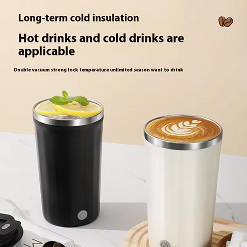 Cană automată de amestecare reîncărcabilă, cană leneșă portabilă magnetică electrică de rotație, cană de cafea, cană de proteine ​​​​pudră de amestecare