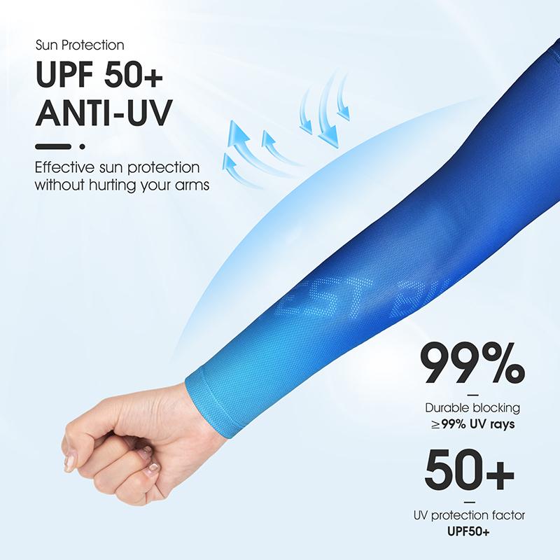 WEST BIKING Maniche da Ciclismo Anti-UV Estive Protezione Solare Maniche a Compressione Uomo Donna Corsa Ciclismo Fitness Sportive