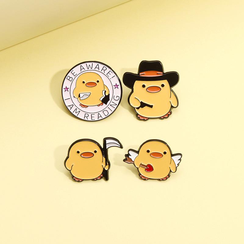 Unique Cartoon Character Brooches In Alloy Featuring Stylish Designs For All Seasons