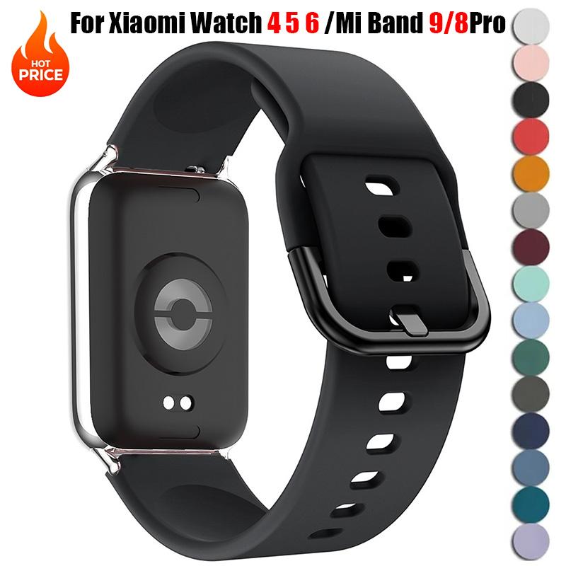 Silicone Strap For Redmi Watch 4 5 6 Replacement Women Men Sport Smart Watch WristBand Bracelet For Xiaomi Mi Band 9/8Pro Band