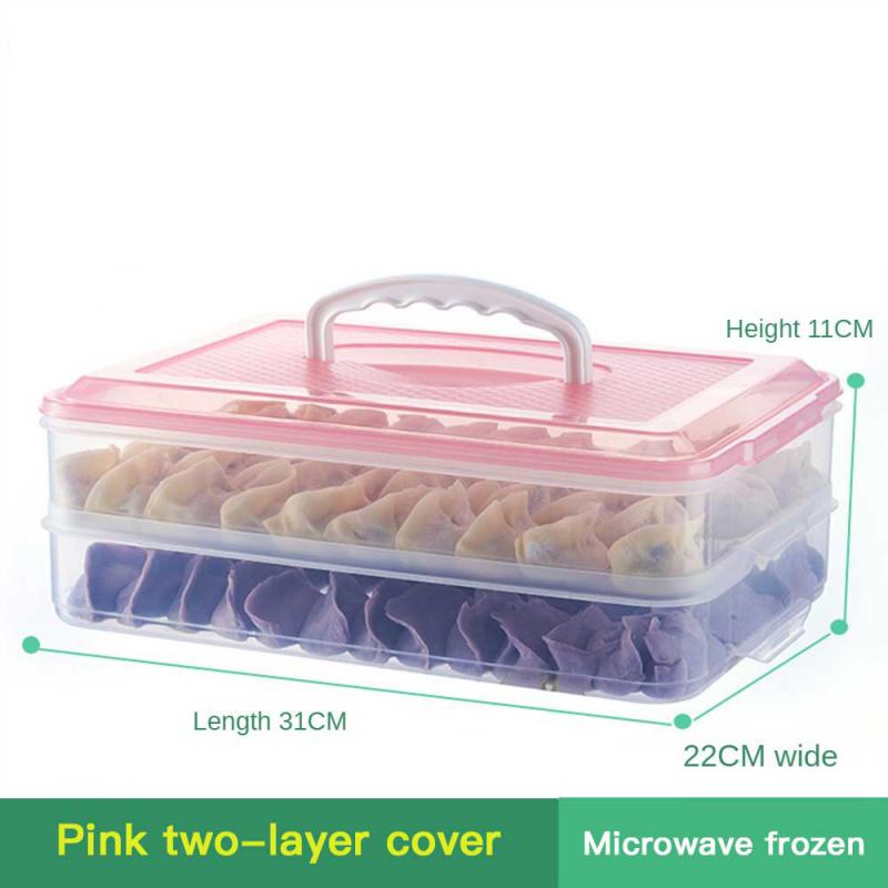 Cutie pentru găluște Congelare pentru găluște 1-3 straturi cu capac Cutie pentru păstrare în stare proaspătă de calitate alimentară Cutie frigorifică rapidă