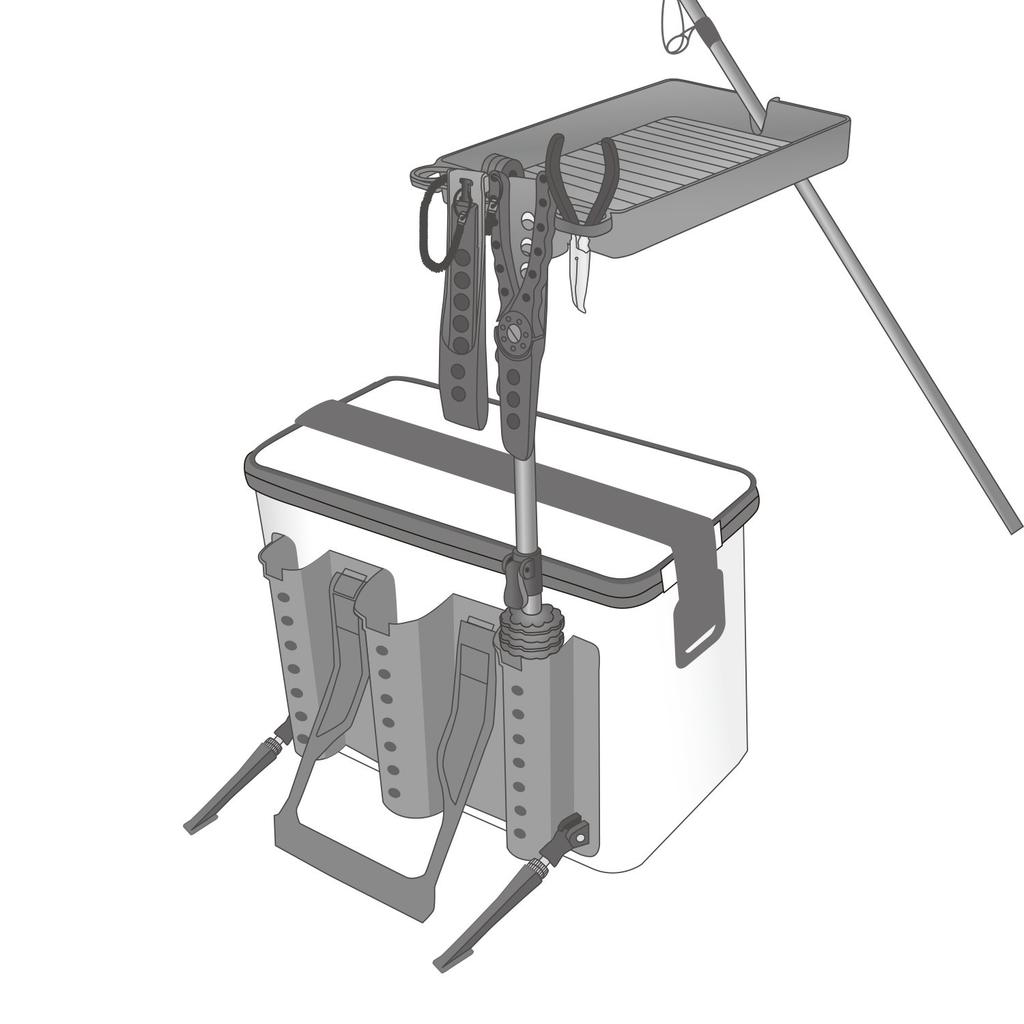 Daiichi Seiko Tackle Station Tray for Tackle H252 x W167 x D30mm Boxes, 33161, Black,