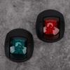 Pair of Signal Lamp Spherical Red Green LED Waterproof Boat Navigation Light  12V-24V 3W