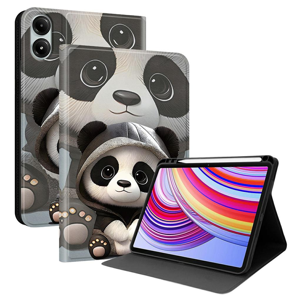 PU Leather Case For Xiaomi Poco Pad 5G/Poco Pad 4G/Redmi Pad Pro/Pad Pro 5G Pattern Print Tablet Cover Stand with Pen Slot (Stylus Not Included)