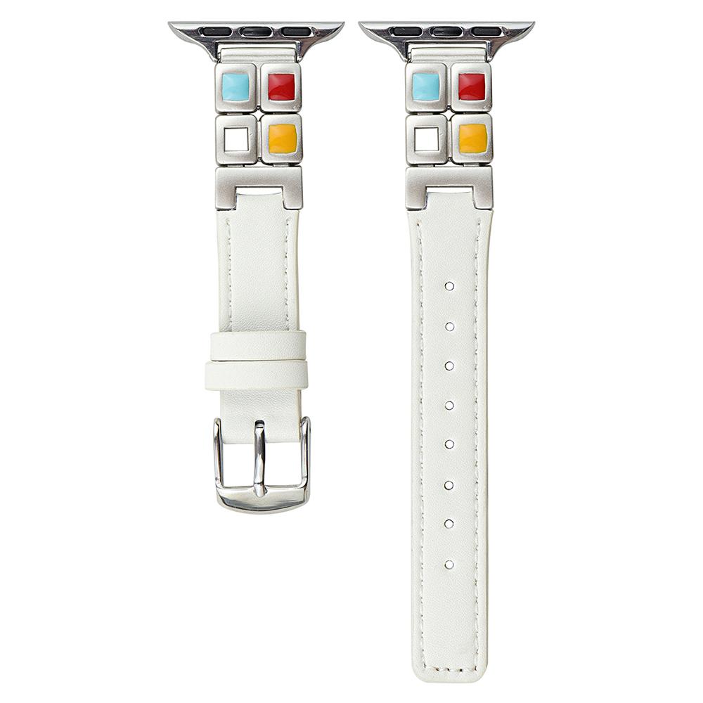 Leather Strap for Apple Watch Series 10 Ultra 9 8 7 SE 6 5 4 3 2 1 46mm 49mm 45mm 44mm 42mm Eyeshadow Palette Watch Band