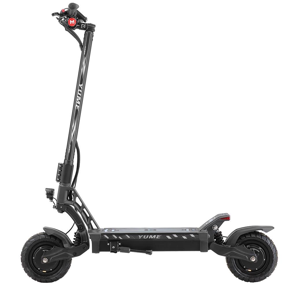 Skládací elektrická koloběžka YUME HAWK 10" 2000Wx2 Motor S NFC 60V 22.5AH Plně odpružená elektrická koloběžka pro dospělé Maximální rychlost 70 km/h Černá