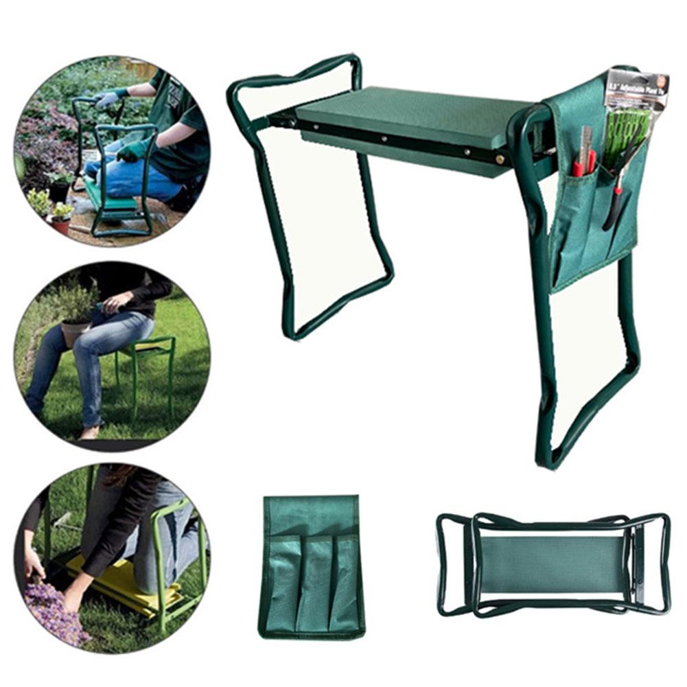 Foldable Gardening Bench with Tool Bag Garden Kneeler Seat EVA Foam Pad for Kneeling and Sitting Gardening Gifts for Women Men