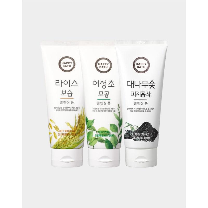 Cleansing Foam 200g X 5 (Rice/Herbal Tea/Bamboo Charcoal)