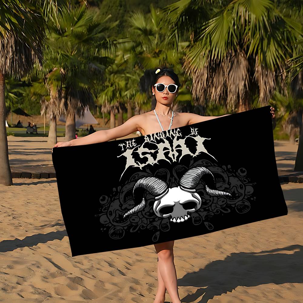Action Game The Binding Of Isaac Microfiber Printed Beach Towel Mountain Climbing Beach Swimming Running Absorbent Soft Towel