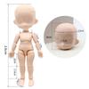 niannyyhouse DOD Body, 13cm Movable Figure Body, Compatible with GSC and 1/12 BJD Doll Heads (Super White+B)