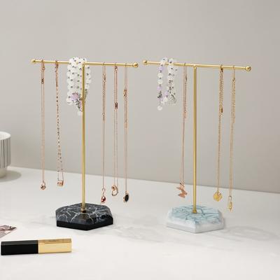 T-shaped Necklace and Earring Display Stand Detachable Density Board Base Home Bracelet and Jewelry Storage