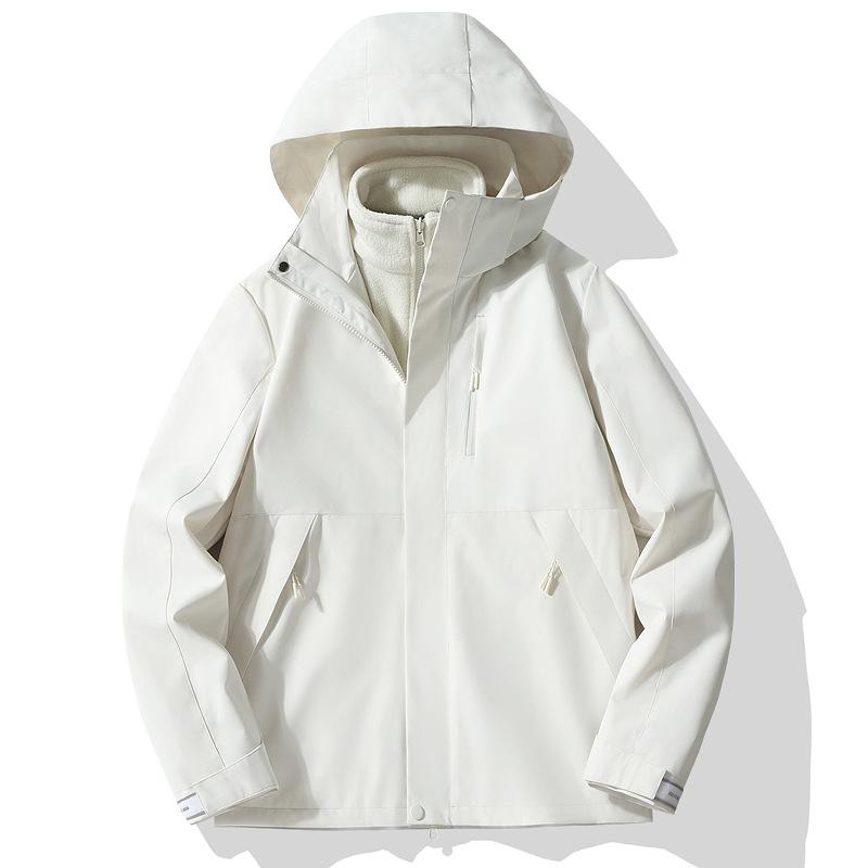 2024 Autumn Mountain System Outdoor Windbreaker: Couple's 3-in-1 Waterproof Jacket for Travel & Hiking