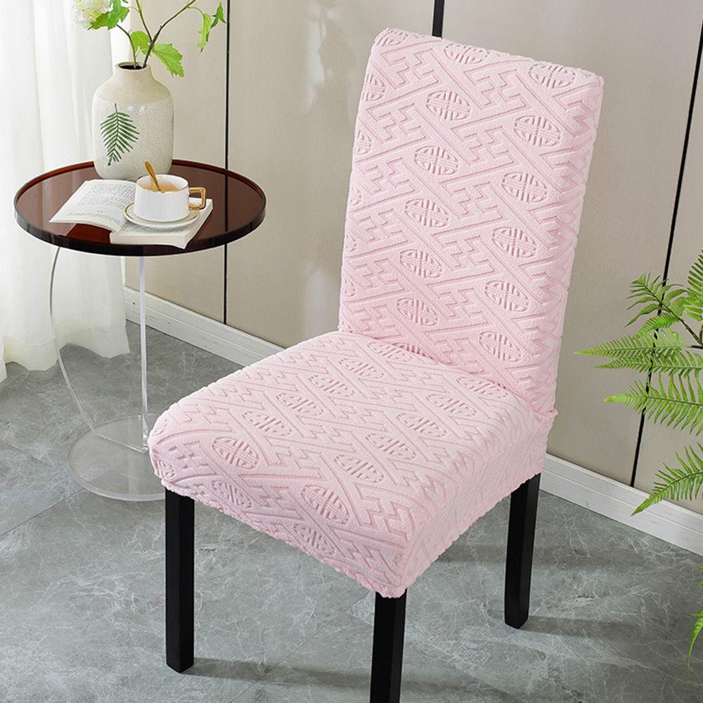 Elastic Stretch Dining Chair Cover Jacquard Chair Cushion Cover Waterproof Seat Covers Chair Protectors