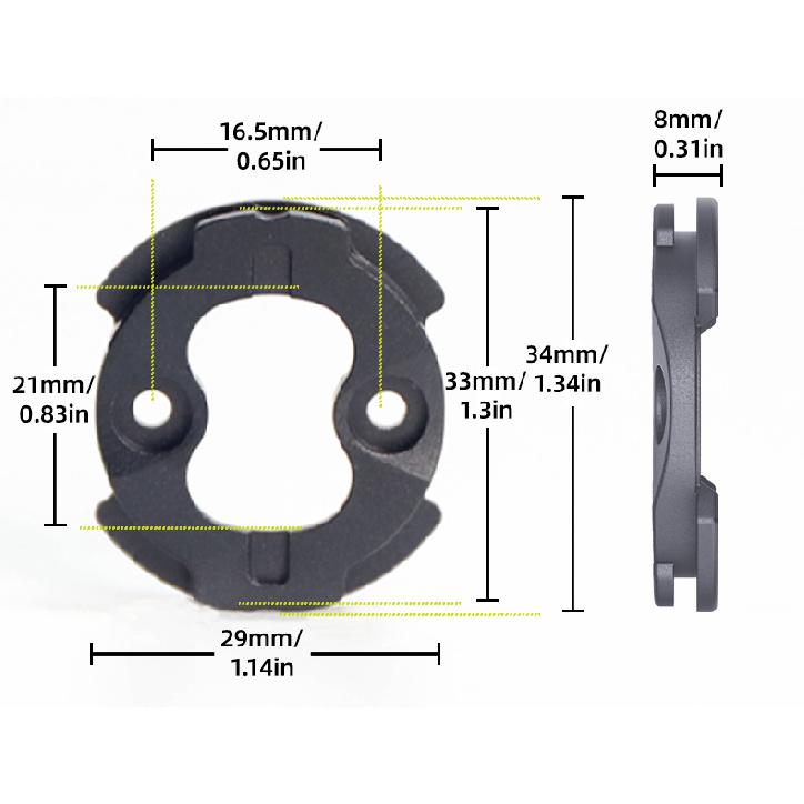 Rrskit Bicycle Aluminum Repair Parts Bicycle Computer Desk Speedometer Base Repair Parts For Garmin 1050 1