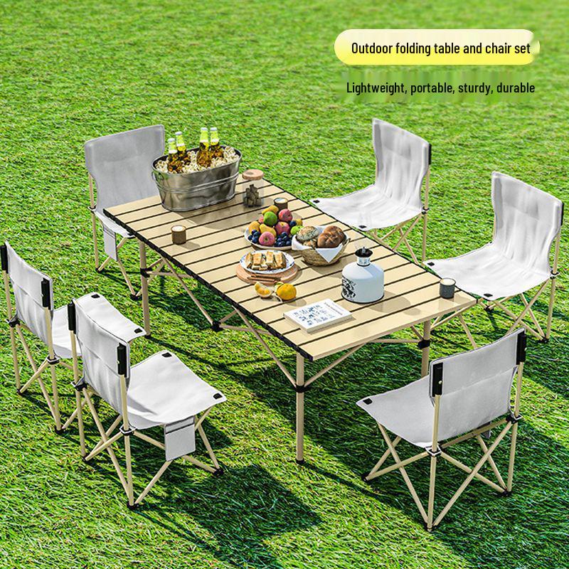 Portable Folding Outdoor Picnic and Camping Table & Chair Set