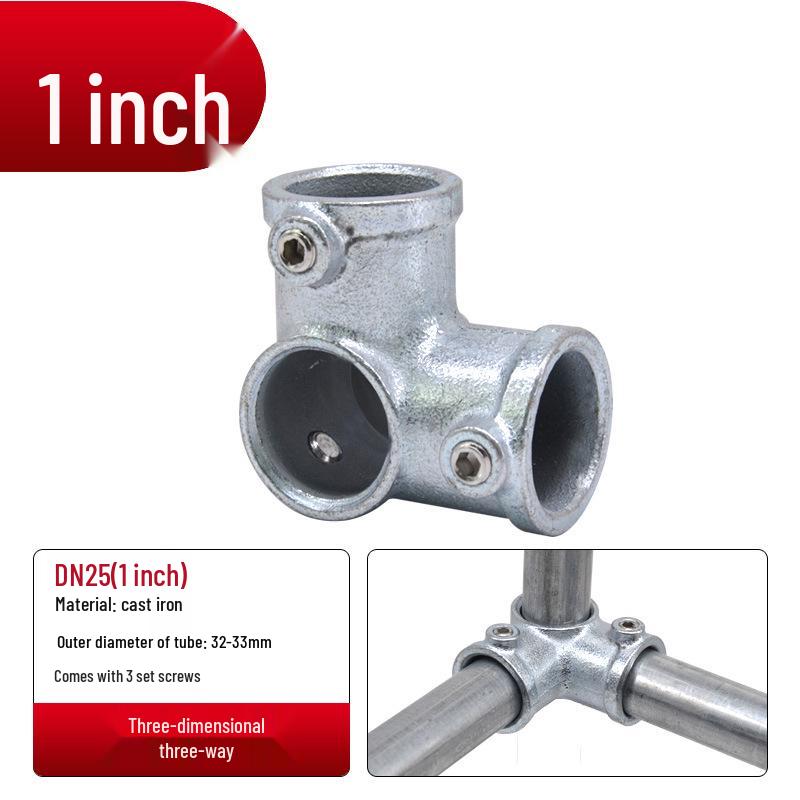 4/6-Point Galvanized Pipe Connectors: No-Weld Sunroom Shelf Couplings