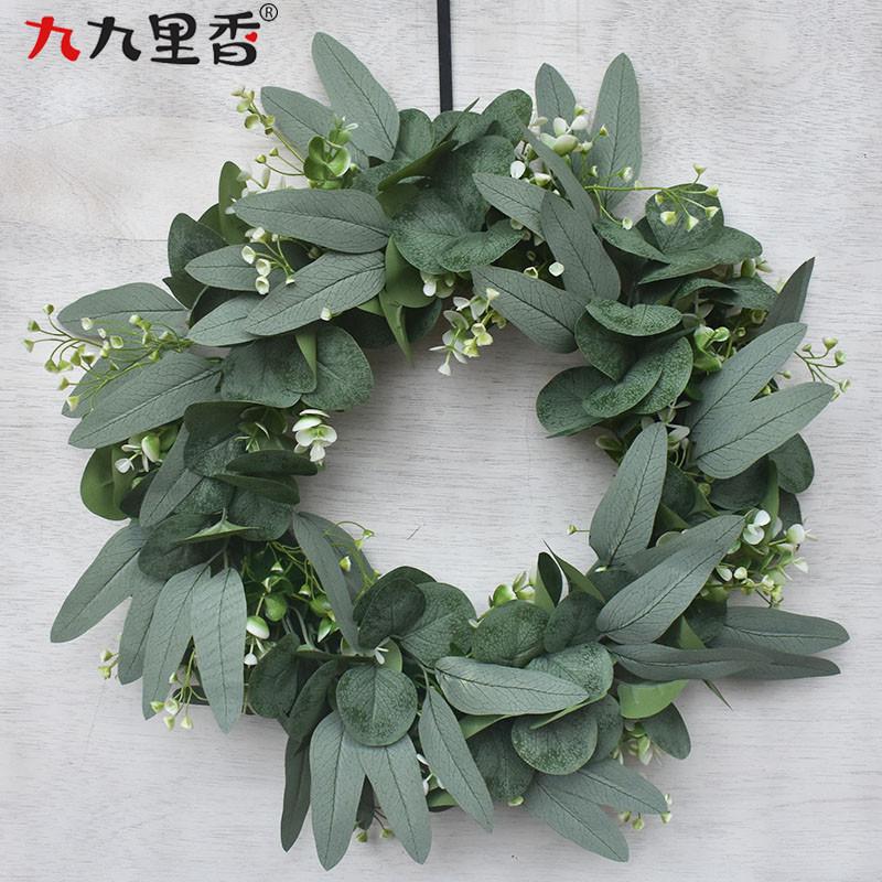 Prinzessin Girlande Simulationsgirlande Türdekoration Eukalyptusblattgirlande Eukalyptustür