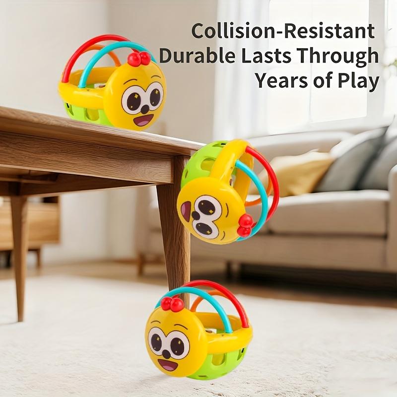 Baby Holding Bell Toy with Built-in Bell Ball - Interactive Sensory Development Toy for Infants & Toddlers