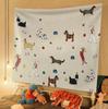 American Retro Animal Tapestry HighEnd Decorative Wall Hanging Backdrop Cloth for Home Decor