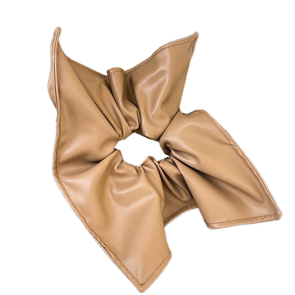 Multiuse PU Hair Scrunchie for Trendy Hairdos Soft Elastic Hair Rope for Daily Wear Elegant Hair Styling Band Ornament