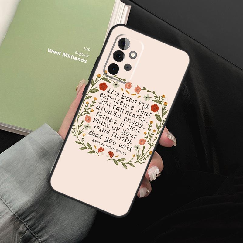 Anne of Green Gables For Samsung Galaxy A55 A35 A53 A33 A13 A15 A36 A56 A26 A16 A22 A32 A52 A54 A34 A05 A06 Case