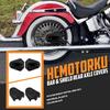 Motorcycle Rear Axle Nut Covers Cap Fit for Harley Softail Slim FLS Deluxe FLSTN FXSTB 2008-2017 Black
