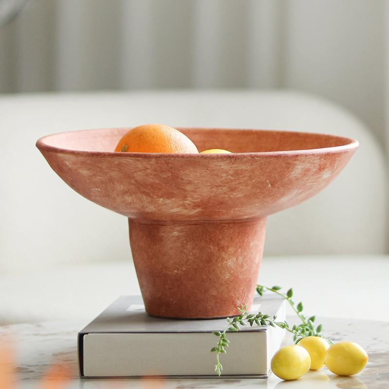 Wabi-sabi Style Retro Zásobník na ořechy Úložné ozdoby Modelový pokoj Obývací pokoj Zásobník na konferenční stolek Staré dekorace