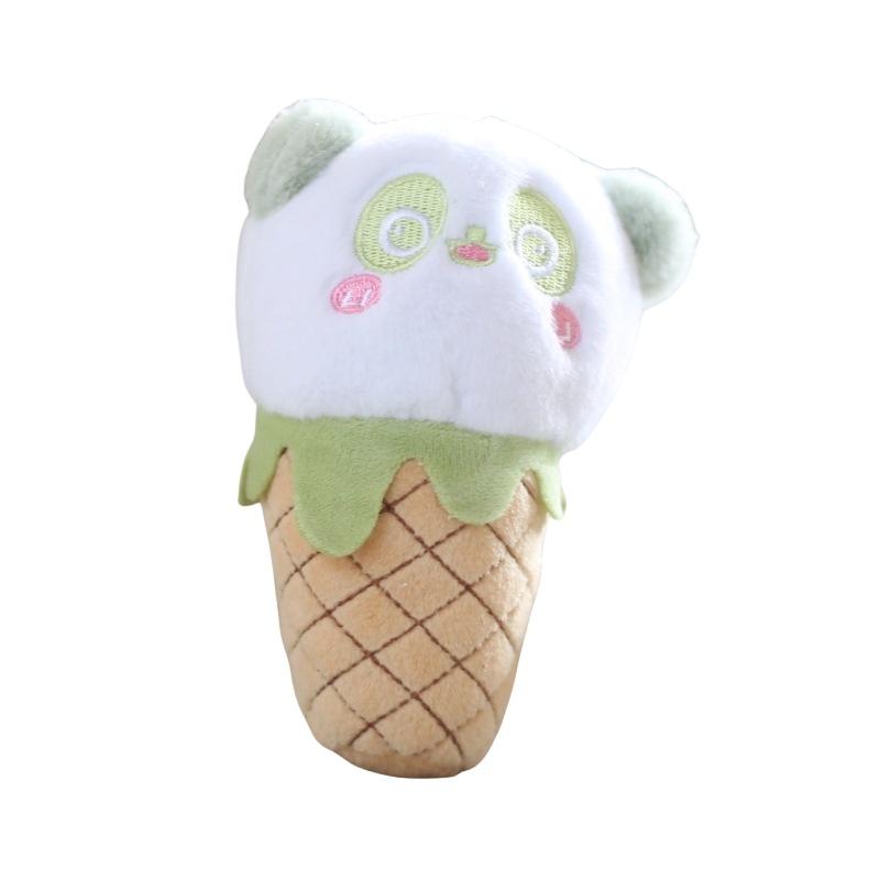 Cute And Adorable Cone Panda Keychain Plush Toy Bag Pendant