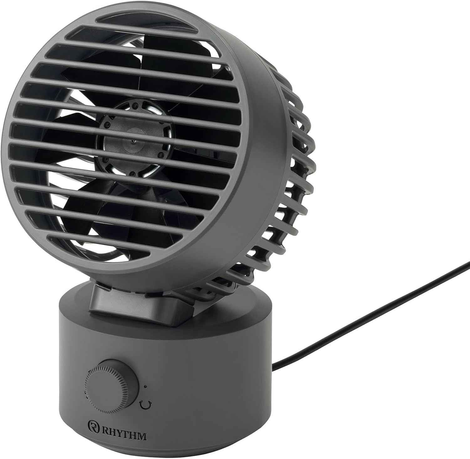 

rhythm Silky Wind Mini Desktop Automatic DC Easy to Handheld Fan Compatible Fan, Compact, Quiet, USB-Powered, Oscillating, Dual-Rotating Fan, Motor,